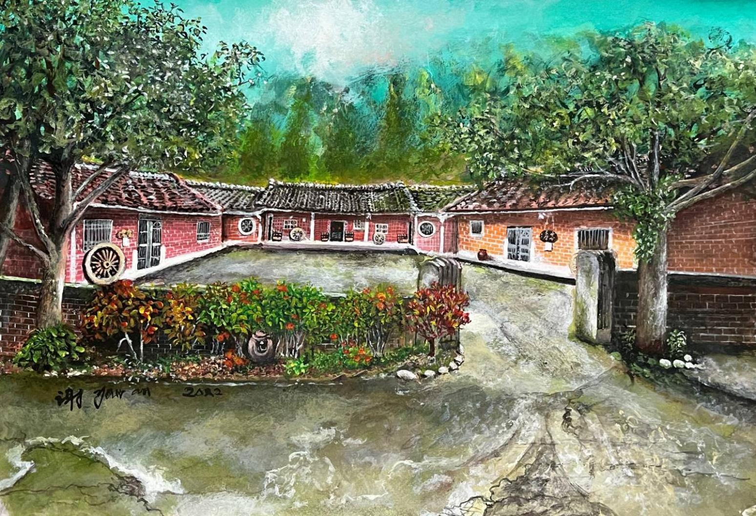 Hong Wa Cuo南投埔里紅瓦厝山居民宿 Kültér fotó